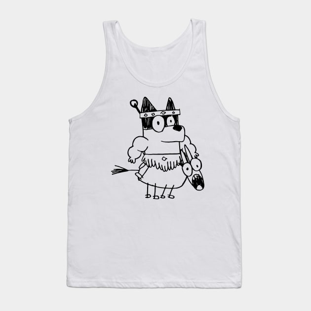 The Warrior Dad Tank Top by Pandadattarry